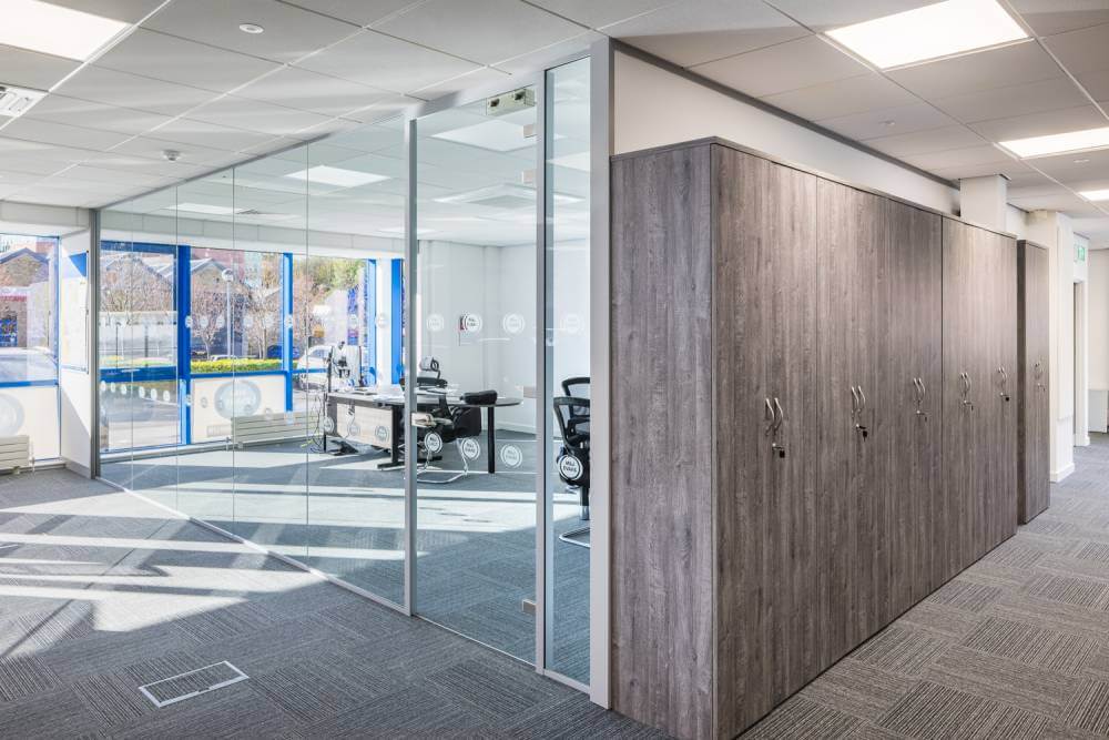 Glass Office Partitioning - M&J Evans