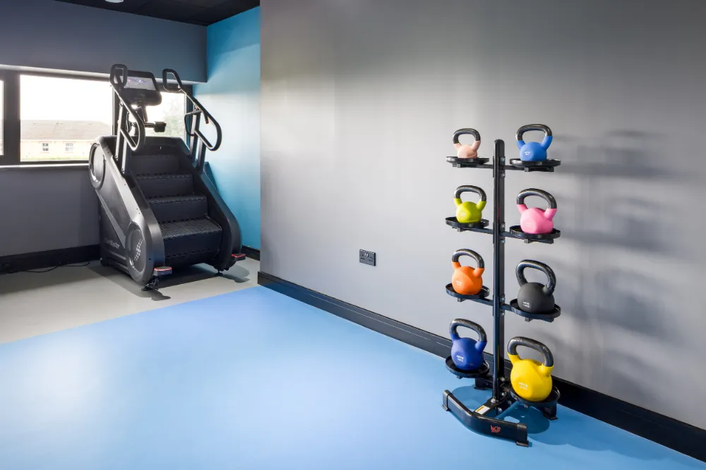 EziDock Gym Area - Stairmaster and Kettlebells